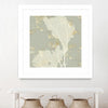 "Sea Coral Ii" Matted and Framed White 36x36 Wall Art