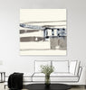 "Stark Lines Ii" Giant Art 72x72 Wall Art