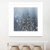 "Dark City" Matted and Framed White 30x30 Wall Art