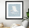 "Serene Seaside Iii" Matted and Framed Black 30x30 Wall Art