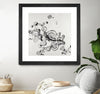 "Transparent Onyx" Matted and Framed Black 30x30 Wall Art