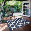 Sophie Ivory-Navy Area Rug - 3'11" x 5'7"