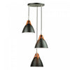 Tote 3-Light Black Pendant 