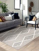 Ebba Grey Area Rug - 6'7" x 9'6"