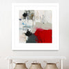"The Mountain Comes To You" Matted and Framed White 30x30 Wall Art