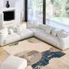 Ellegance Ivory / Blue 6'7" x 9'6" Area Rug