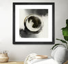 "Smokey Circumference" Matted and Framed Black 30x30 Wall Art