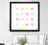"Pink Iv" Matted and Framed Black 30x30 Wall Art