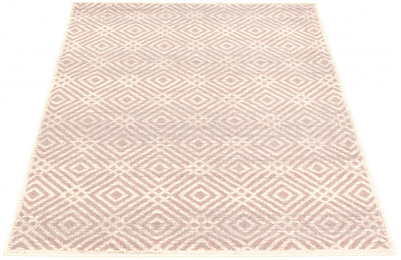 Electra Silver-Rose Area Rug - 3'11\" x 5'7\"