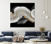 "White Swirls" Giant Art 54x54 Wall Art