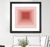 "After Josef O" Matted and Framed Black 36x36 Wall Art