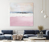 "Pink Sea Abstract" Giant Art 54x54 Wall Art