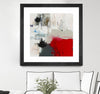 "The Mountain Comes To You" Matted and Framed Black 30x30 Wall Art