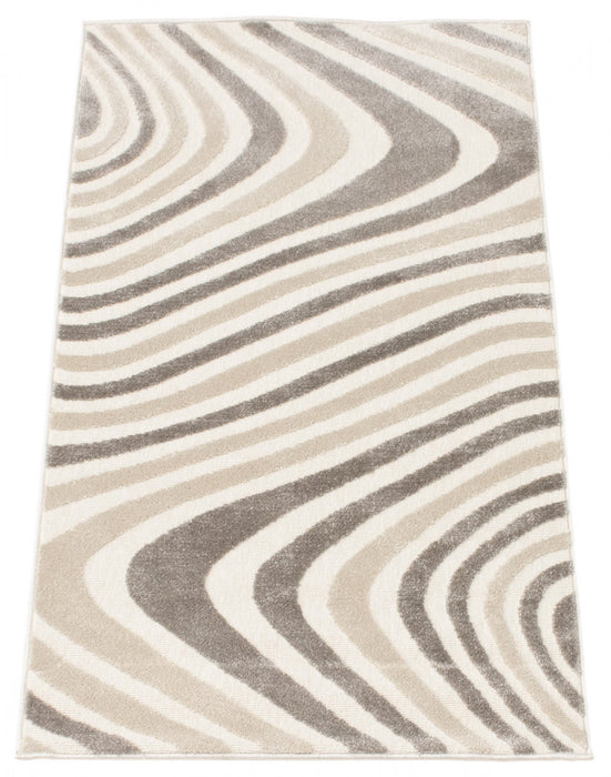 Nikkos Ivory 2'8\" x 4'11\" Area Rug