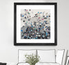 "Crowd Sourcing" Matted and Framed Black 30x30 Wall Art