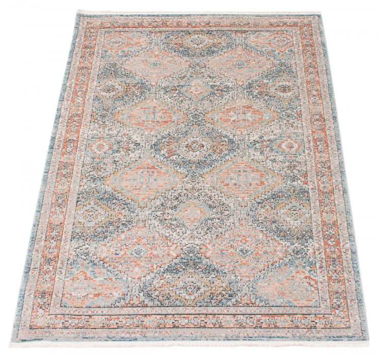 Leandra Copper/blue Rug 8'0\" X 10'0\" Area Rug