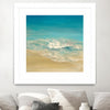 "Coastal Viewpoint Ii" Matted and Framed White 30x30 Wall Art
