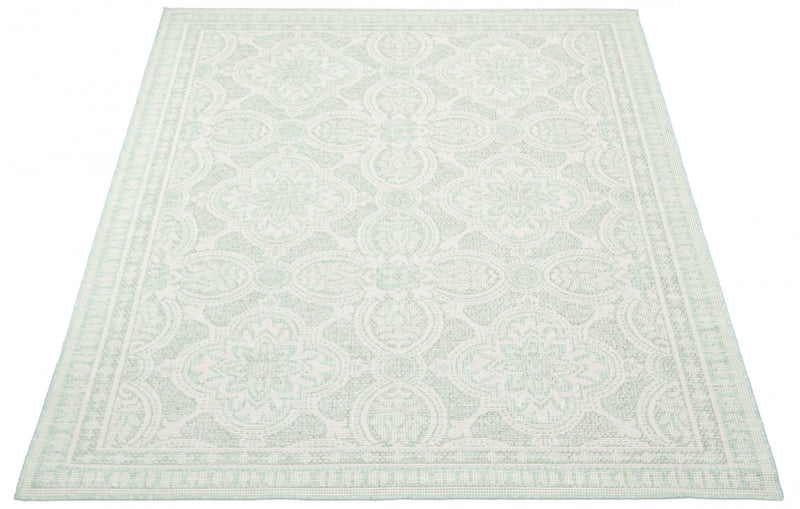 Neisha Traditional Mint Rug 5'3\" X 7'3\" Area Rug