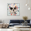 "Party Favor" Canvas Framed Black 20x20 Wall Art