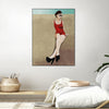 "Rays Of Glamour" Canvas Framed Black 24x32 Wall Art