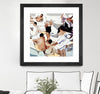 "Tammy & Greg's Pool Party" Matted and Framed Black 36x36 Wall Art