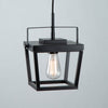 Carriage 1-Light Black Pendant I 