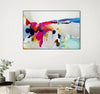 "Reach In Out" Canvas Framed Black 36x24 Wall Art