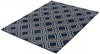 August Geod Navy-White 5'3" x 7'3" Area Rug