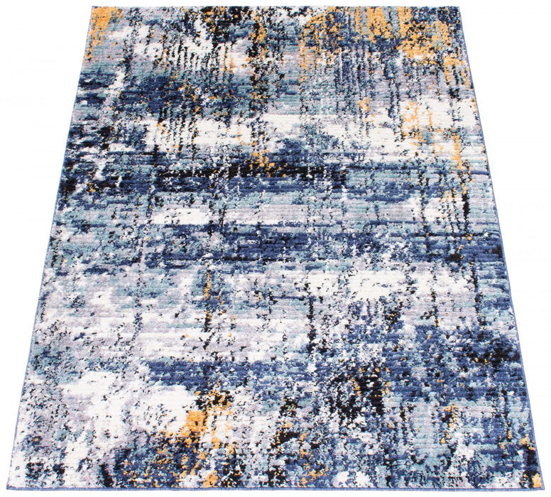 Paloma Marble Blue Area Rug - 3'11\" x 5'11\"