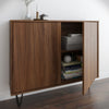 Nordika Slim 2-Door Accent Cabinet - Walnut 