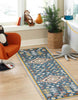 Gypsy Blue Machine Washable Area Rug - 2'6" x 8'0"