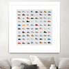 "Life Is Short Buy The Shoes" Matted and Framed White 36x36 Wall Art