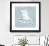 "Serene Seaside Iii" Matted and Framed Black 30x30 Wall Art