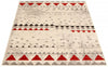 Raja Ivory-Red Area Rug - 3'11" x 5'7"
