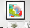 "Vav 05" Matted and Framed Black 30x30 Wall Art