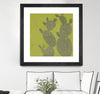 "Opuntia Ii" Matted and Framed Black 36x36 Wall Art