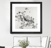 "Transparent Onyx" Matted and Framed Black 30x30 Wall Art