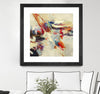 "Positive Energy I" Matted and Framed Black 30x30 Wall Art