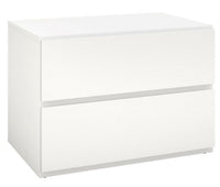 Nordika Storage Nightstand - White