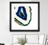 "Mediterranean Agate A" Matted and Framed Black 36x36 Wall Art