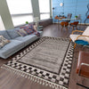 Vera Quattro Ivory/Grey Area Rug - 5'2" x 7'5"