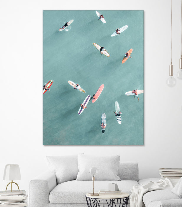 \"Surfers Ii\" Giant Art 72x54 Wall Art