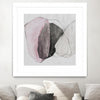 "Tickled With Pink" Matted and Framed White 36x36 Wall Art