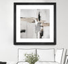 "Off Edge Ii" Matted and Framed Black 36x36 Wall Art