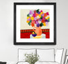 "Taking In The Love" Matted and Framed Black 30x30 Wall Art