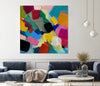 "Spring Confetti Ii" Giant Art 54x54 Wall Art