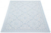 Neisha Traditional Light Blue Rug 6'7" X 9'6" Area Rug
