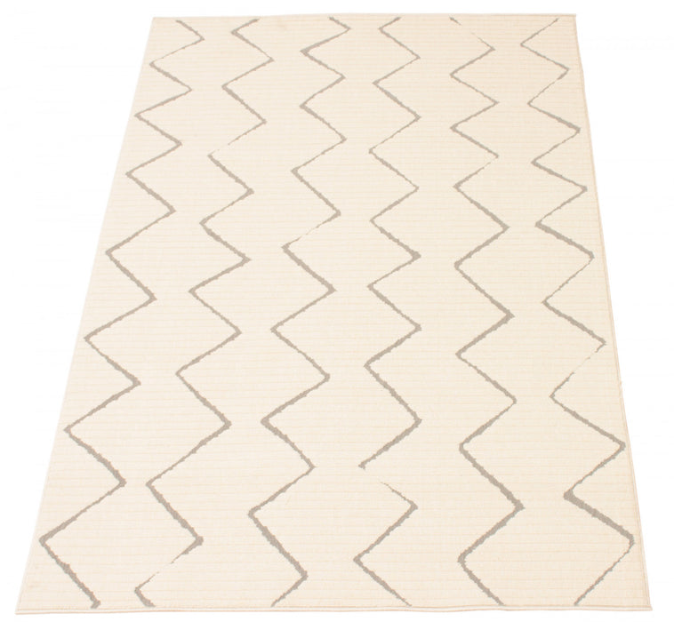 Kimi Ivory 3'11\" x 5'7\" Area Rug