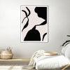 "Mouvement" Canvas Framed Black 24x32 Wall Art