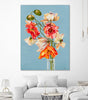 "Paper Poppies" Giant Art 72x54 Wall Art